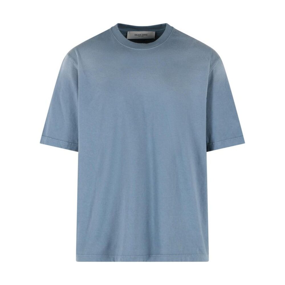 Golden Goose Uisex Windard Blue Cotton T-Shirt Men